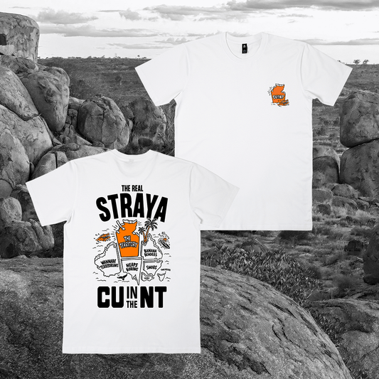 Straya 2025 Tee White Shirts & Tops NT Unofficial