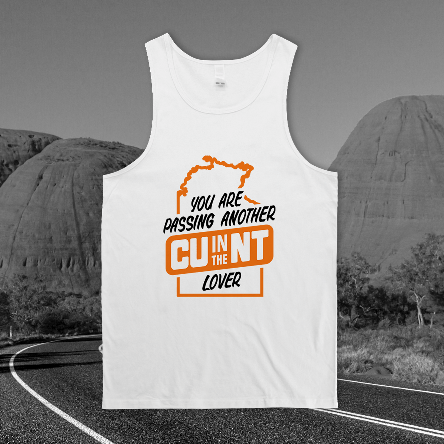 Territory Lover Singlet White Singlets NT Unofficial