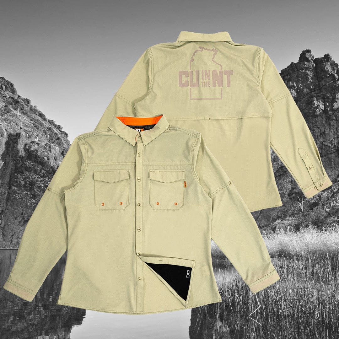 Women's Long Sleeve Adventure Shirt Khaki NT Unofficial